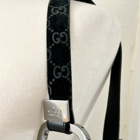RARE Gucci vintage GG Suede shoulder bag - Picture 3 of 15